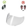 visiera casco trasparente agv k3 k4 PRIMA DEL 2022 (non adatto su k3sv)