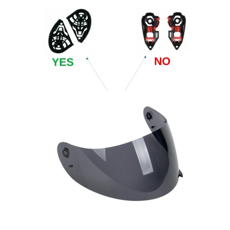 visiera casco trasparente agv k3 k4 PRIMA DEL 2022 (non adatto su k3sv)