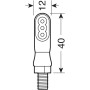 Lampa 90476 Nano, frecce Moto LED omologate, indicatori di direzione a LED, 12V