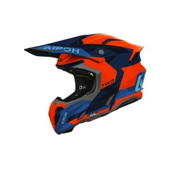 Casco Airoh TWIST 3 FANCY BLUE/ORANGE GLOSS