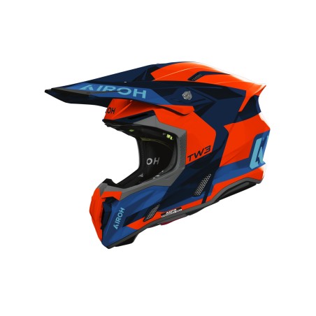 Casque Airoh TWIST 3 FANCY BLEU/ORANGE BRILLANT | Accueil | Magasins de moto