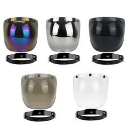 Reclining bubble visor for three-button jet helmets, custom cafe racers | Home | Motostores