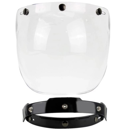 Visière bulle inclinable pour casques jet à trois boutons, café racers personnalisés | Accueil | Magasins de moto