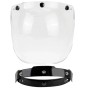 Reclining bubble visor for three-button jet helmets, custom cafe racers | Home | Motostores