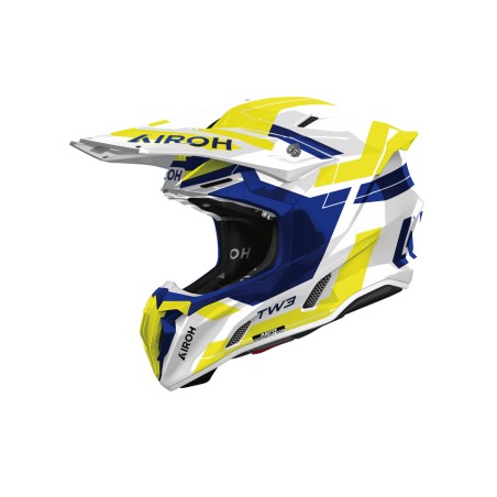 Casco Airoh Twist 3 Dynasty Azul/Amarillo Brillante | Inicio | Motostores