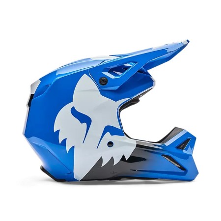 FOX Casco V1 Shield Cross Blau