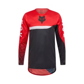 Fox Maglia cross Flexair Fracture rouge | Accueil | Magasins de moto