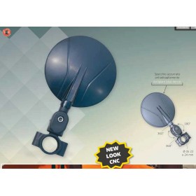 1 Mini rétroviseur pliable bleu homologué pour moto enduro cross