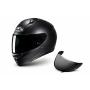HJC C10 full face helmet, matt black, with 2 visors included