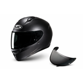 Hjc C10 casco integrale nero opaco con 2 visiere comprese