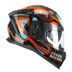 Casque intégral CGM 311M BLAST MAYA Noir Orange Bleu clair | Accueil | Magasins de moto