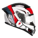 CGM 330S RIOT SPACE FULL FACE HELMET (White, Black, Red) | Home | Motostores