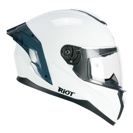 CASCO INTEGRALE CGM 330A RIOT MONO Bianco Gloss