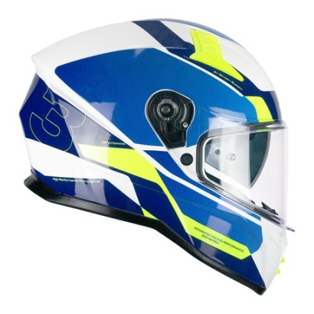CGM 333G ONYX SPORT FULL FACE HELMET, Blue, Fluorescent Yellow | Home | Motostores