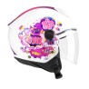CASCO DEMI JET CGM KID 261G MINI COMICS Fucsia Bianco