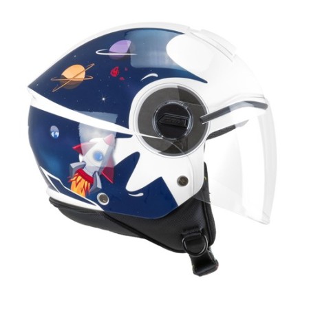 CASCO DEMI JET CGM KID 261S MINI SPACE Blu Bianco