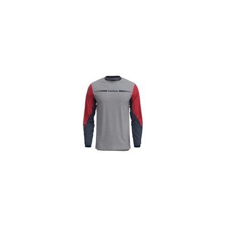 Hebo Tech Long-Sleeve Trial Jersey, Red, Gray, Blue, New | Home | Motostores