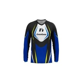 Maglia Trial Hebo Pro  manica lunga Blu-Yellow