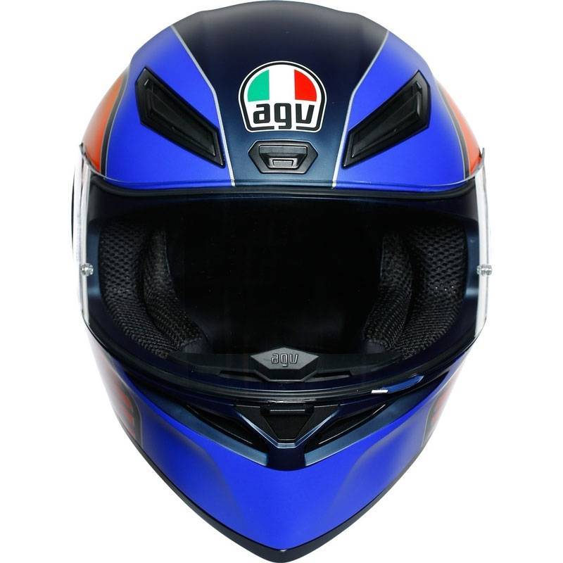 agv k1 blue visor