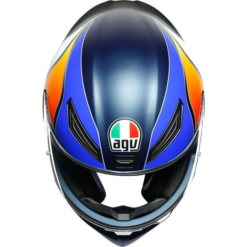 agv k1 blue visor