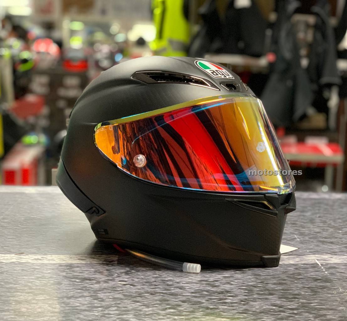 agv pista （corsa）シールド イリジウムレッド - ヘルメット/シールド