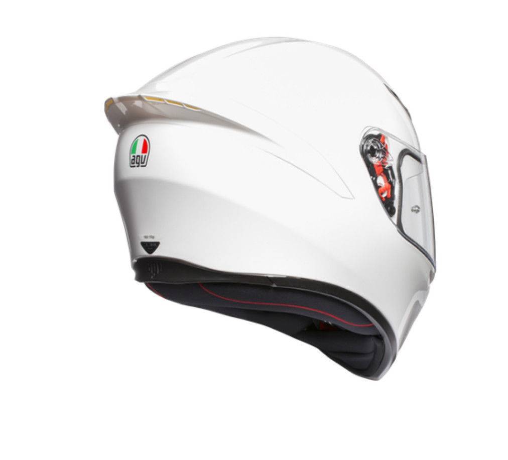 CASQUE DE MOTO AGV k1 Blanc Brillant+Visière Miroir+Visière Fumée ' + EUR  198,45 - PicClick FR