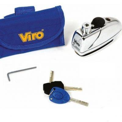 viro echo blocca disco con allarme cromo moto antifurto